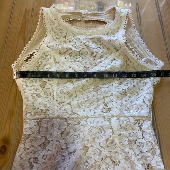 Lulu's White Lace Open Back Wedding Dress - Picture 8 of 16